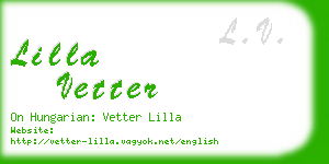 lilla vetter business card